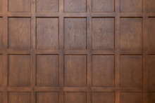 Front View Of Classic Wooden Wall Panels Background Texture