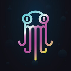 Poster - Octopus nolan icon. Simple thin line, outline vector of seaside icons for ui and ux, website or mobile application