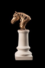 bronze muzzle horse, gypsum sculpture plaster column 