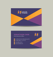 Canvas Print - Corporate Business Card Design or Visiting Card And Personal Business Card 