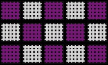 Braid Of Burgundy And White In A Checkerboard Pattern On A Black Background For Decorating Textiles, Tiles, Paper