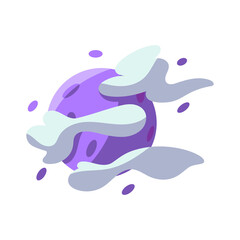 Wall Mural - Isolated planet icon. Space object - Vector illustration