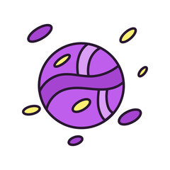 Wall Mural - Isolated planet icon. Space object - Vector illustration