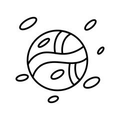 Wall Mural - Isolated planet icon. Space object - Vector illustration