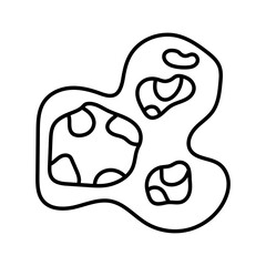 Wall Mural - Isolated asteroids icon. Space object - Vector illustration