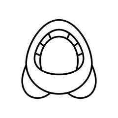 Wall Mural - Isolated space rocket icon. Travel to space - Vector
