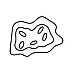 Wall Mural - Isolated asteroids icon. Space object - Vector illustration
