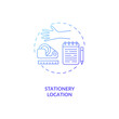 © bsd studio - Stationery location concept icon