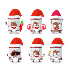 Poster - Santa Claus emoticons with can of onion cartoon character