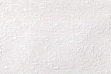 Texture Of White Wallpaper With Relief And Corrugated Pattern. Paper Background.