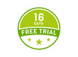 © Rubel - 16 days free trial. 16 day Free trial badges