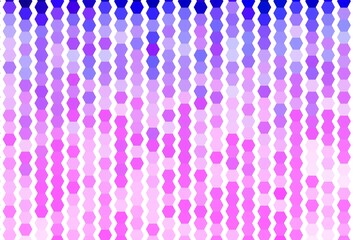 Wall Mural - Light Purple vector template in hexagonal style.