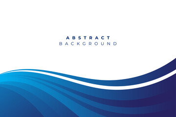 Wall Mural - abstract blue wavy business style background. eps10 vector.