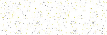 Banner Of Bunch Of Yellow And Gray Stars On White Background.