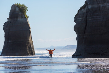 Canvas Print - New Zealand coast