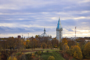 view of the city of Narva, Estonia