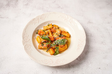 Potato gnocchi with brown butter and sage