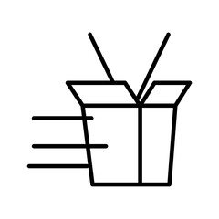 chinese delivery food line style icon