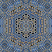 Water Reflection Refraction And Ripple Patterns In Shades Of Blue Silver And Gold Fractal Designs