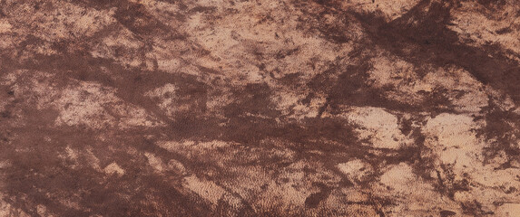 Canvas Print - background and texture of old dark yellow-brown leather