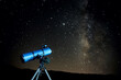 © Gabriel Trujillo/ADDICTIVE STOCK - Modern optical telescope against cloudless dark sky with glowing stars at night time