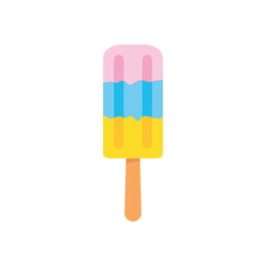 Poster - colorful ice lolly icon, vector illustration