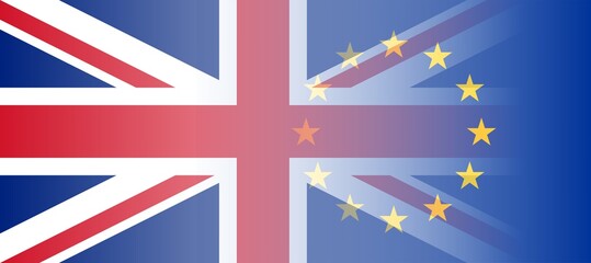 Sticker - Flags of the UK and EU