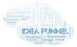 © sharafmaksumov - Idea Funnel typography word cloud create with the text only.