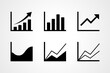 Business graphs and charts icons. diagrams icons. Vector illustration.