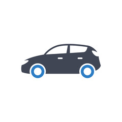 Poster - Hatchback car icon