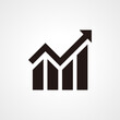 Business graphs and charts icon. diagrams icon. Logo mark. Vector illustration.
