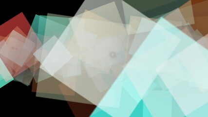 Wall Mural - fireworks on isolated black background, close-up of blurry squares of light flying and rotating at v