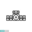 © nasik - 5.1 surround sound system vector icon