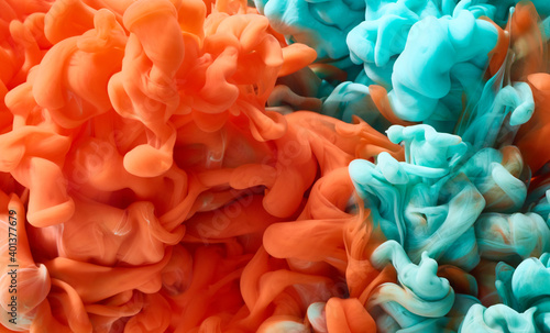 Papel de parede Abstract bright paint splash background