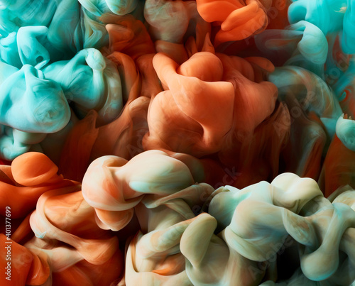 Tela Ink drop in water. Abstract background