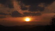 sunset over the mountains