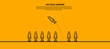 © Dee karen - Eight rockets, one of them veered from the other. It's a new idea Different business ideas Ideas are ready to take risks Leadership. Vector illustration