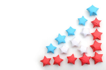 Wall Mural - Origami lucky stars border