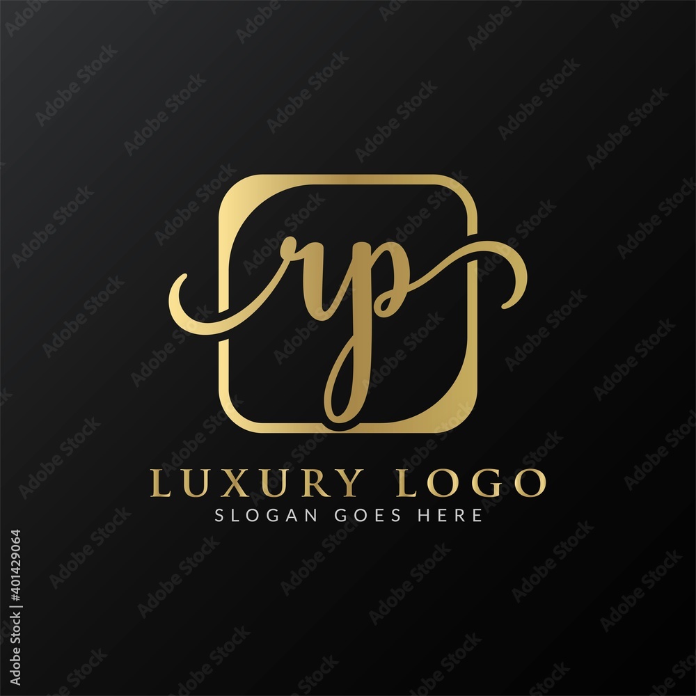 Initial rp letter Logo Design Modern Typography Vector Template. Creative Luxury letter rp logo design.