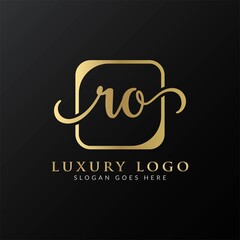 Initial ro letter Logo Design Modern Typography Vector Template. Creative Luxury letter ro logo design.