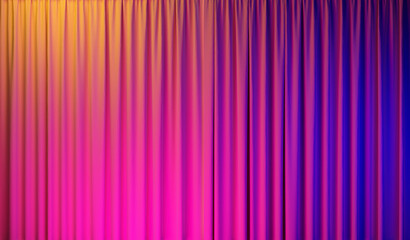 Wall Mural - purple theater curtains background