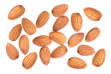 Almond pattern texture background.