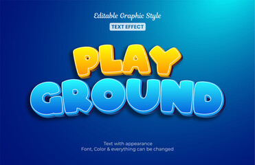 Fun Playground, Editable text style effect