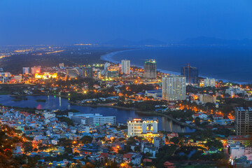 Wall Mural - Vung Tau city at night 