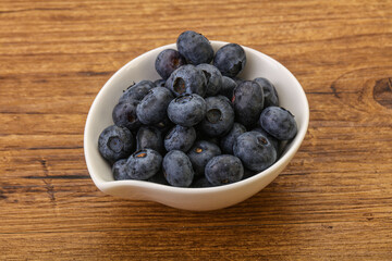 Ripe sweet tasty blueberries heap