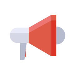 Sticker - megaphone audio device isolated icon