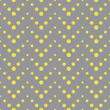 Yellow And Gray Seamless Zigzag Pattern, Vector Illustration. Seamless Chevron Pattern With Yellow Lines Of Dots On Gray. Zig Zag Geometric Background