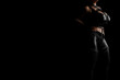 © PixlMakr - Mistress in shiny black latex costume and leather straps