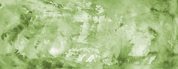 Wall Mural - simple green watercolor abstract art universal solid color background