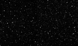 Fototapeta  - Falling snow isolated on black background